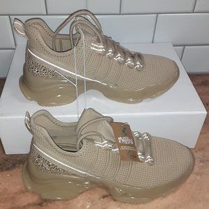 Mad Love Mandy Bling Sneaker Shoes - Blush Tan - Women's Size 7